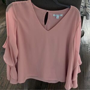 Pink she & sky blouse size large